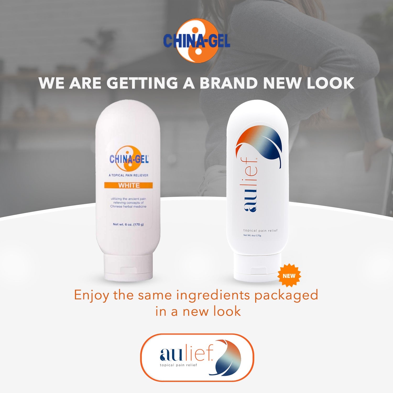 AuLief Topical Pain Reliever - 2oz tube (Pack of 2)