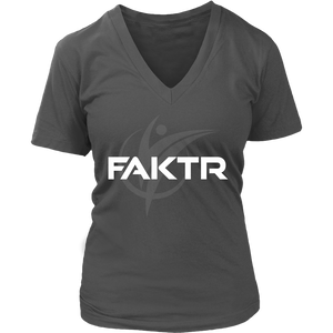 Women's V-Neck FAKTR T-Shirt
