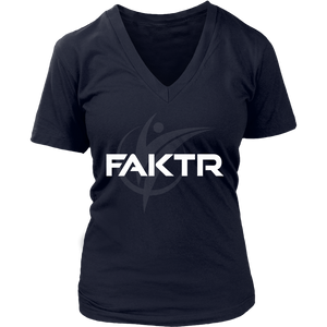 Women's V-Neck FAKTR T-Shirt