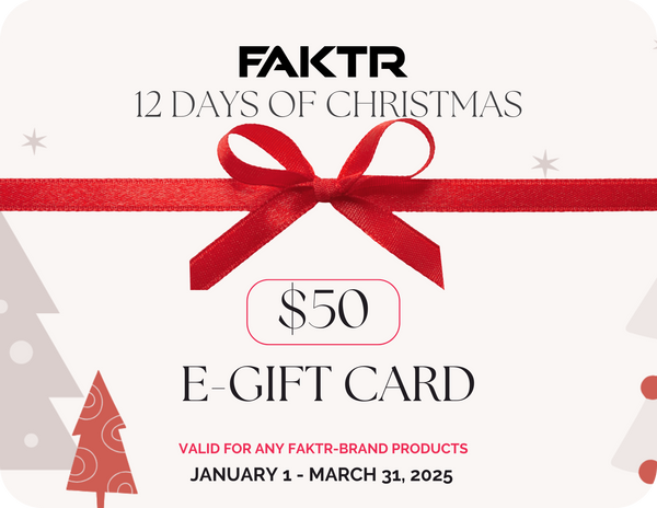 FAKTR Gift Card: The 12 Days of Christmas Day 5 Gift