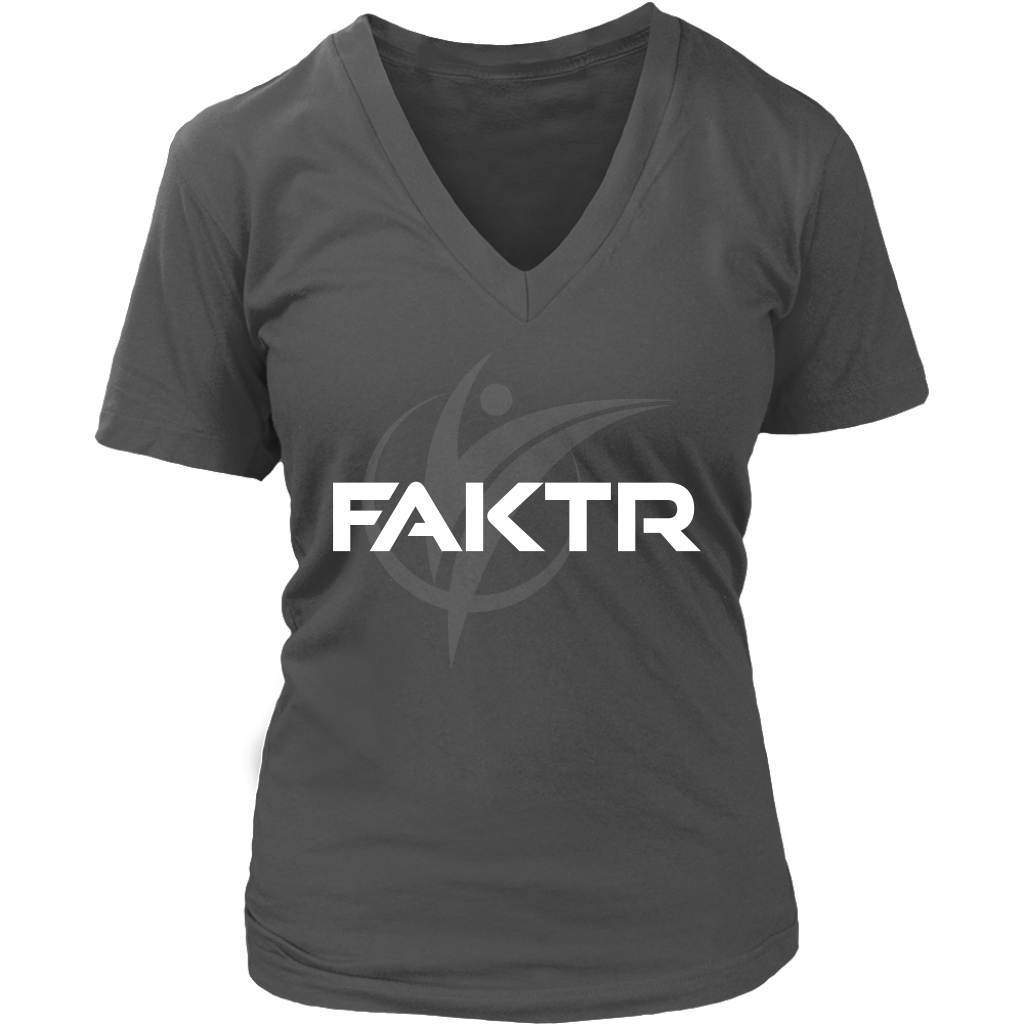 Women's V-Neck FAKTR T-Shirt