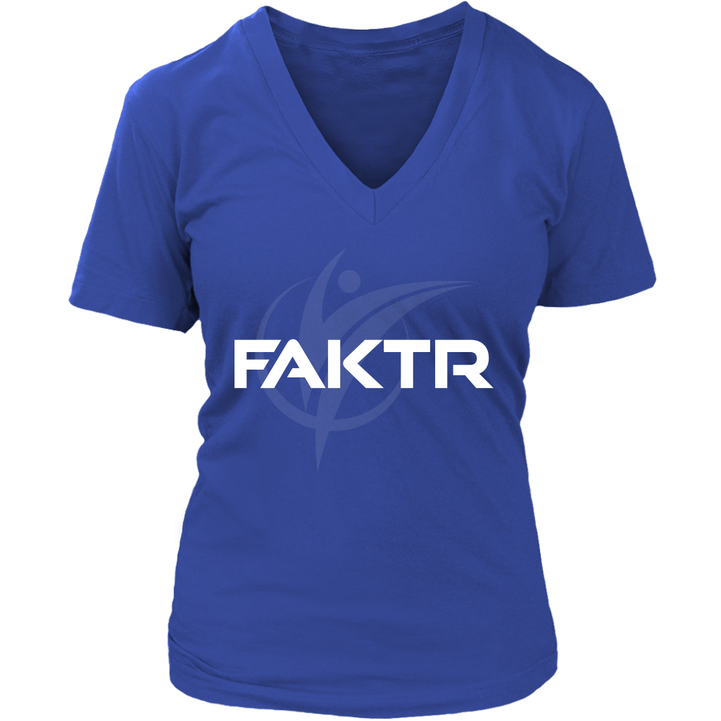 Women's V-Neck FAKTR T-Shirt