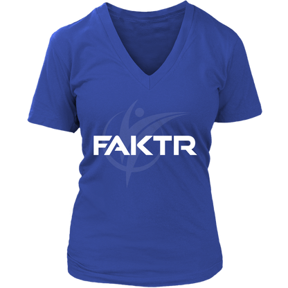 Women's V-Neck FAKTR T-Shirt