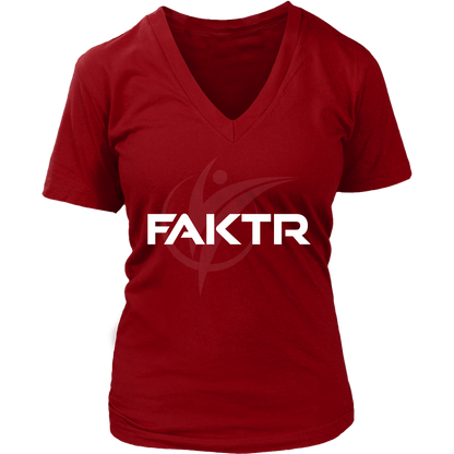 Women's V-Neck FAKTR T-Shirt