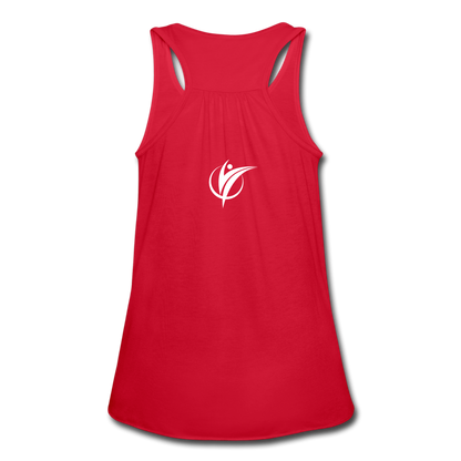 Women's Flowy Tank Top by Bella - red