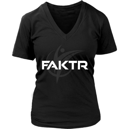 Women's V-Neck FAKTR T-Shirt